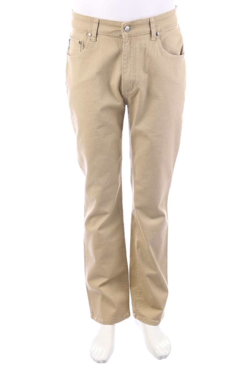 HENSON&HENSON - Straight Cut Jeans mit Logo-Patch mit Stretch - 48