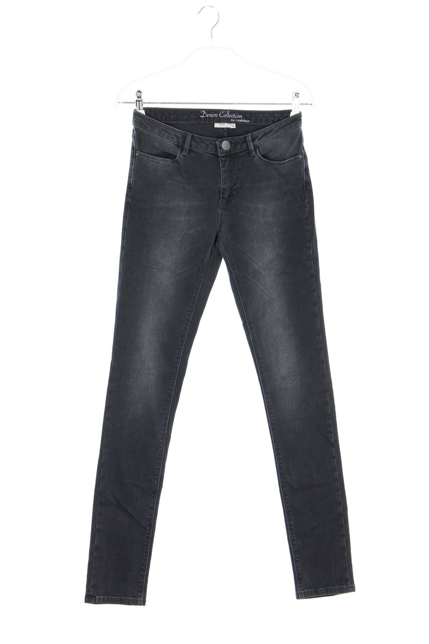 maddison - Used Look-Jeans mit Logo-Badge - D 34