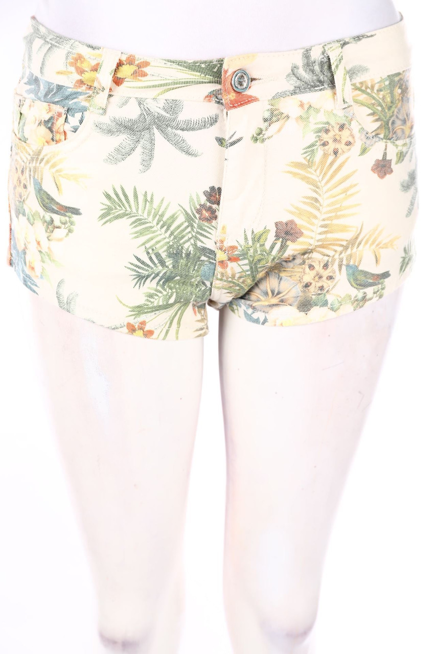 ZARA TRF - Shorts mit Tropical Print - D 34