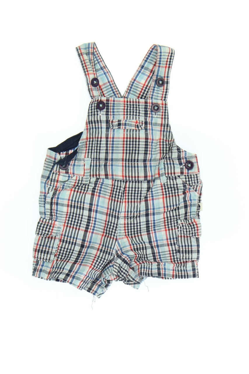smile - Latz-Hose mit Karo-Muster - 56