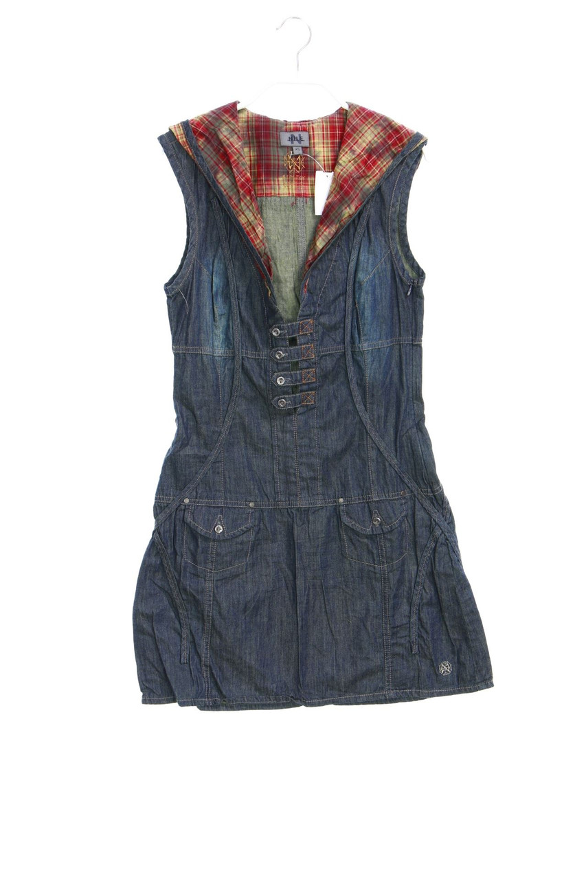 NILE - Denim-Kleid mit Kapuze - XS
