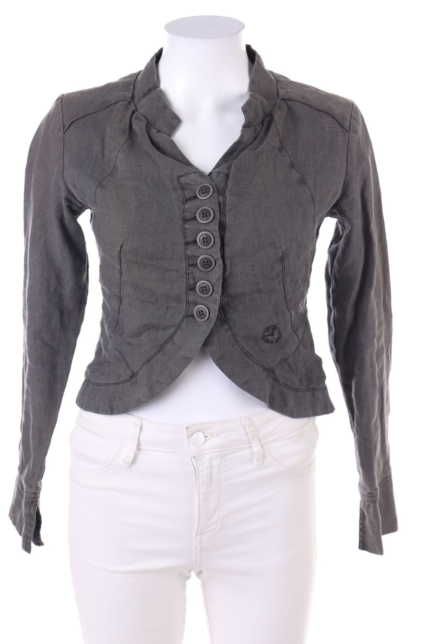 NILE atelier - Leinen-Blazer mit Schlitz - XS