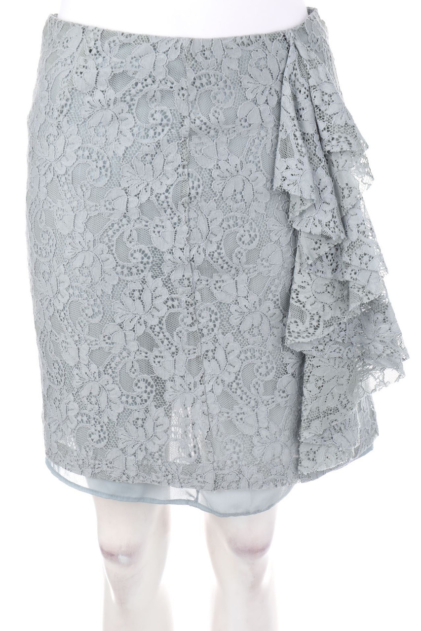 RED VALENTINO - Spitzen-Rock mit floralem Muster mit Volants - D 36