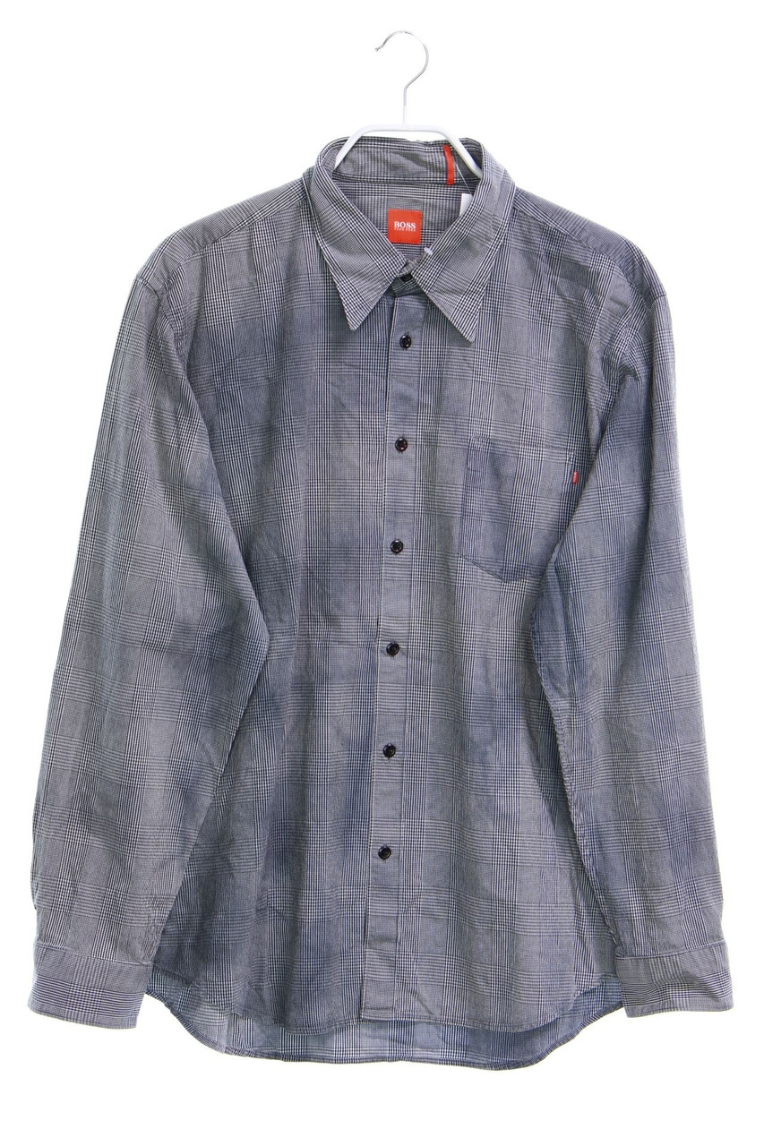 BOSS ORANGE - kariertes Hemd aus Baumwoll-Mix mit Karo-Muster - XL