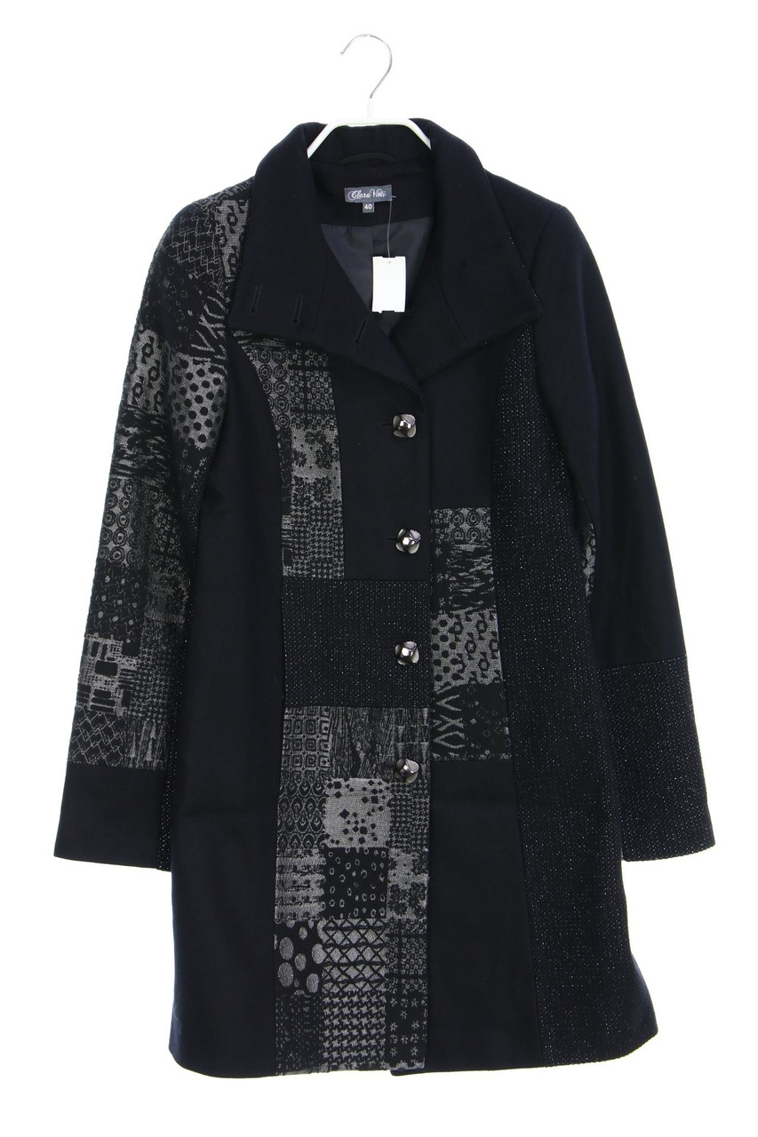 Clara Vitti - Mantel mit Metallic-Effekt - D 40