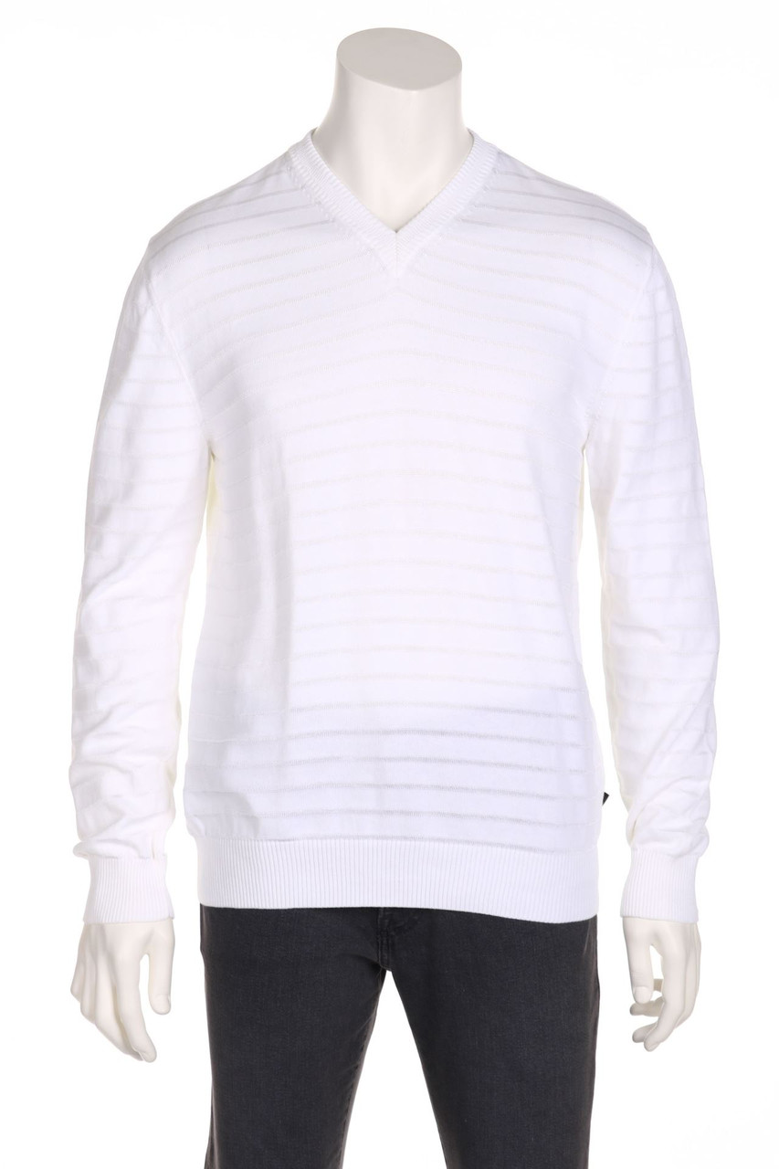 BOSS HUGO BOSS - Pullover aus Baumwoll-Mix mit Logo-Applikation - M