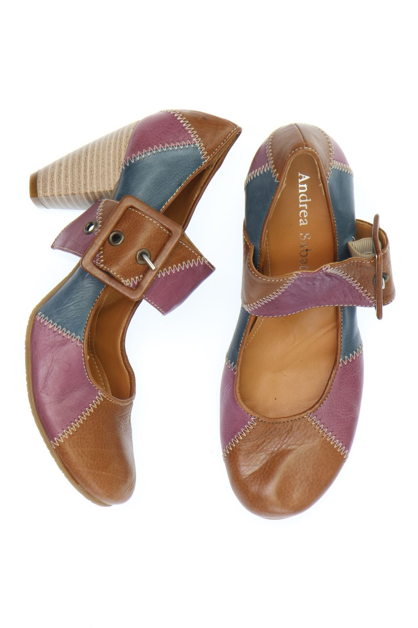 Andrea Sabatini - Patchwork-Pumps aus echtem Leder