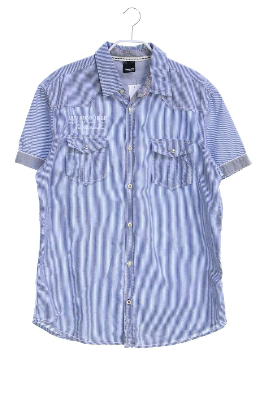 CLOCKHOUSE by C&A - Streifen-Kurzarm-Hemd mit Stickereien - M