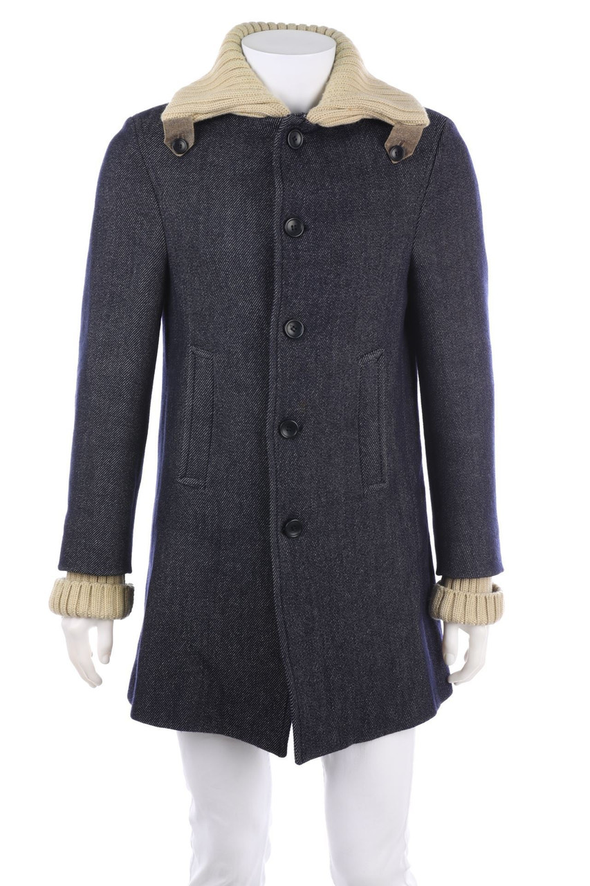 DANIELE ALESSANDRINI - Jacke aus Woll-Mix im Layer Look - 48