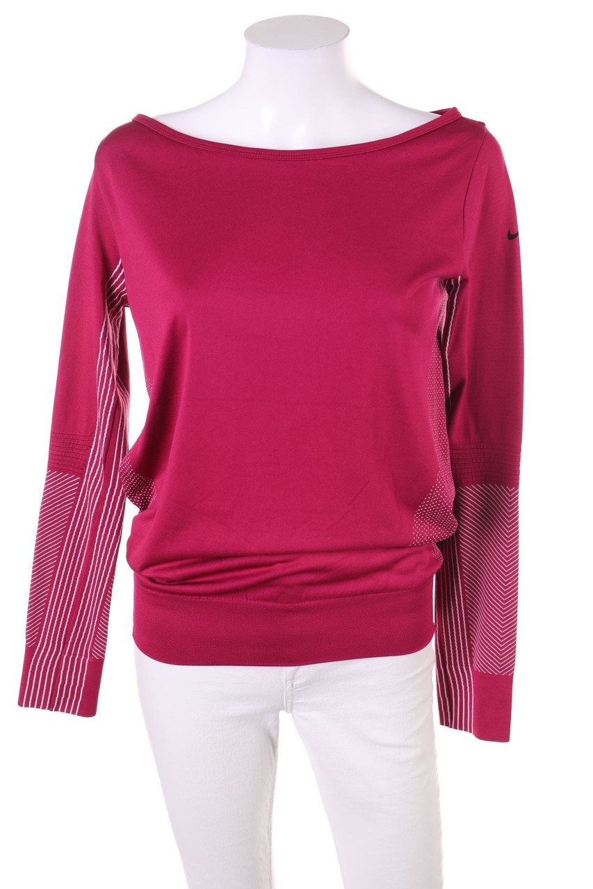 NIKE - Sport Longsleeve-Shirt mit Streifen - S