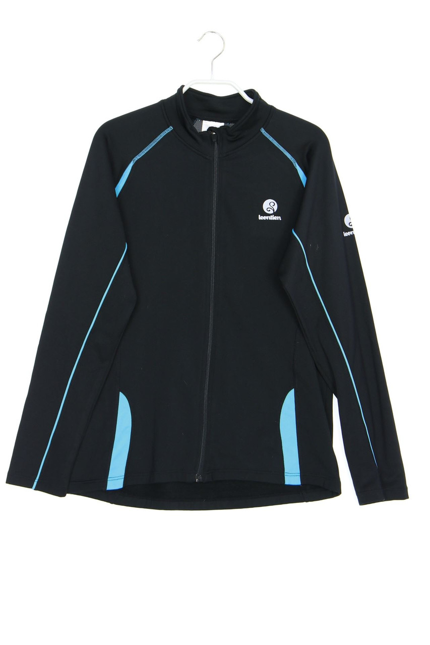 leontien - Funktions-Trainingsjacke mit Logo-Print - M