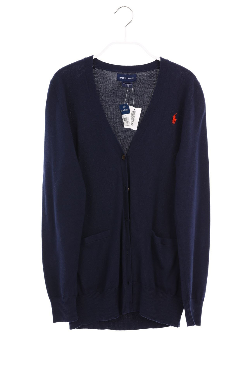 RALPH LAUREN - Strickjacke aus Baumwolle mit Logo-Stickerei - 164