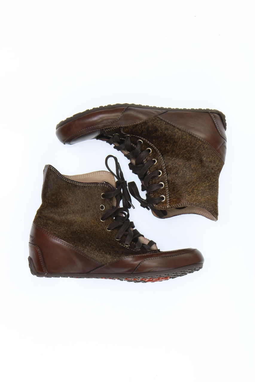 CANDICE COOPER - High-Top Sneakers mit Pelz-Besatz