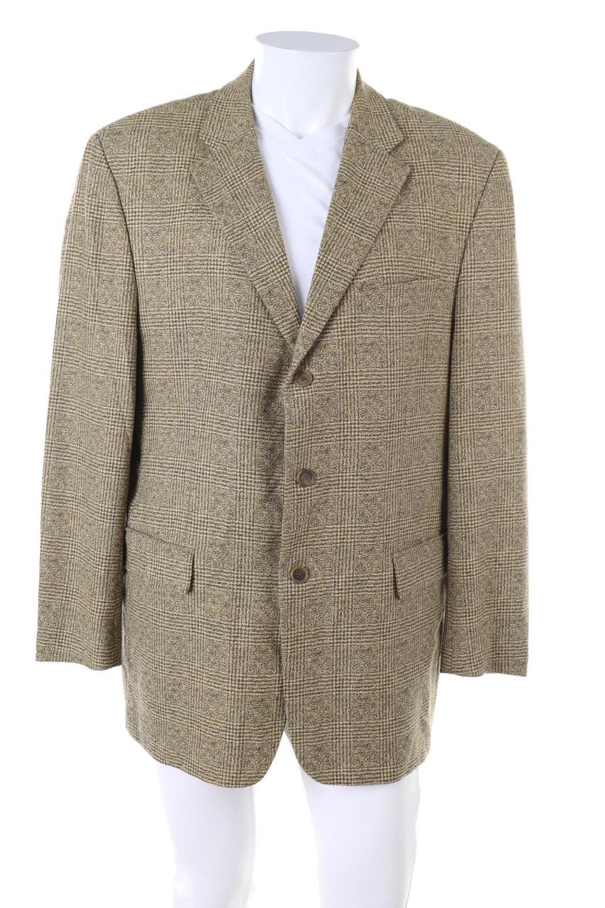 RENÉ LEZARD - Karo-Sakko mit Kaschmir - 54