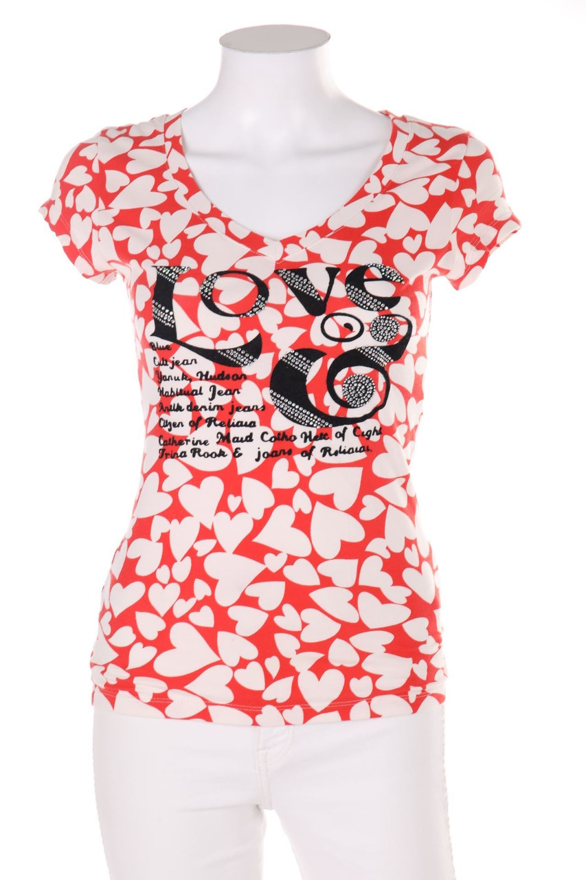 LOVE MOSCHINO - Shirt aus Baumwoll-Mix mit Print - D 36