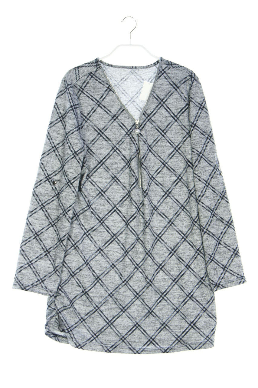 Chicorée - Strick-Strickkleid zum Krempeln mit Viskose - M