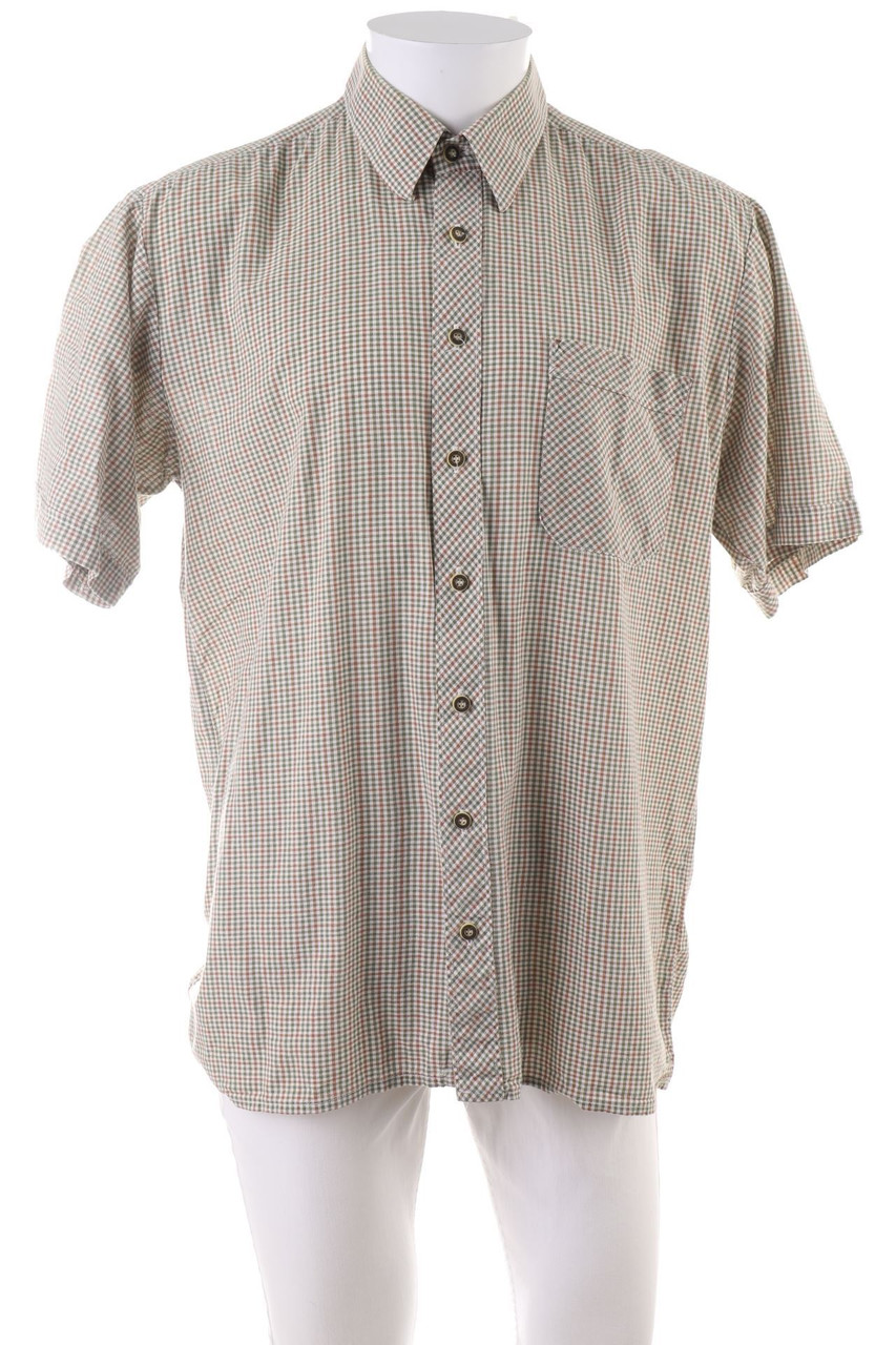 OS Trachten - Trachten-Hemd mit Karo-Muster - L