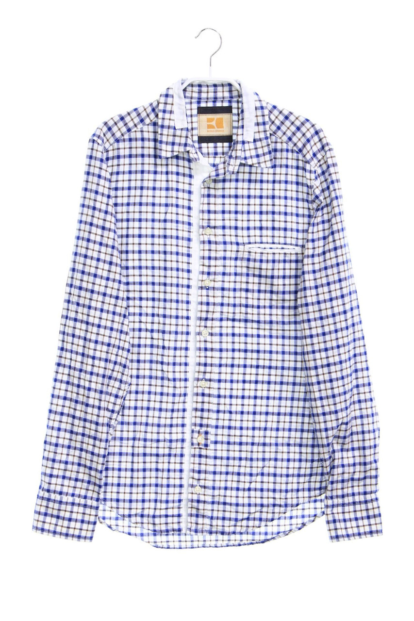 BOSS ORANGE - kariertes Hemd aus Baumwoll-Mix - S