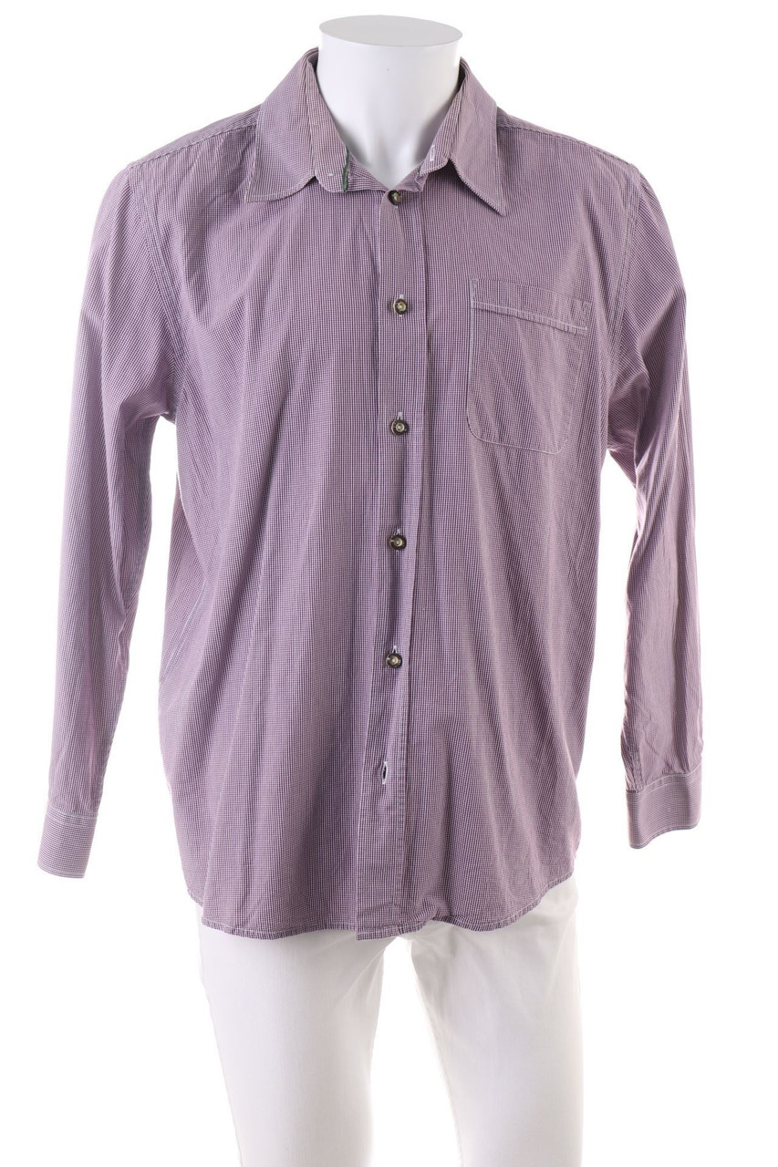 Distler Original - kariertes Hemd aus Baumwolle im Trachten-Stil - XL