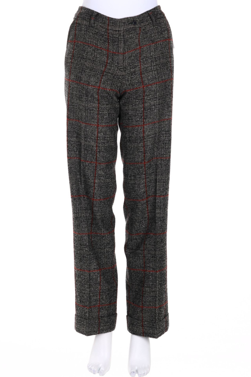 ETRO MILANO - Hose aus Woll-Mix mit Karo-Muster - D 34