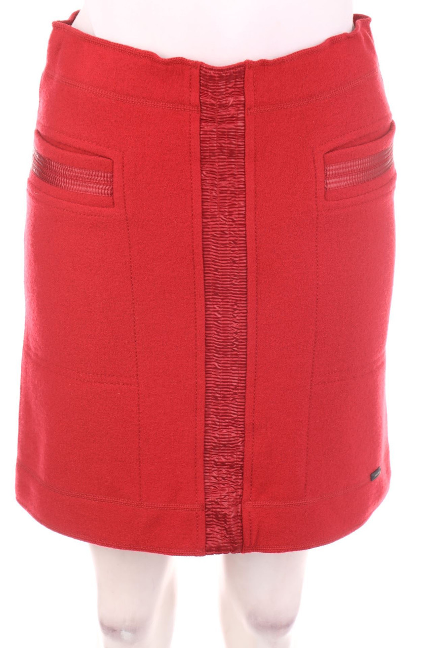 MARC CAIN - Rock mit Logo-Plakette - S