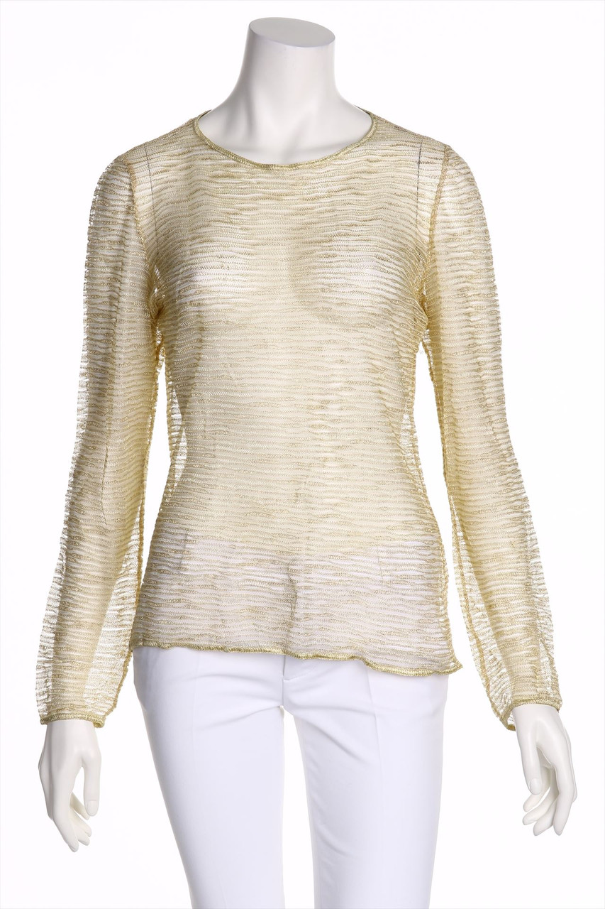 MISSONI - Longsleeve-Shirt mit Metallic-Effekt - D 38