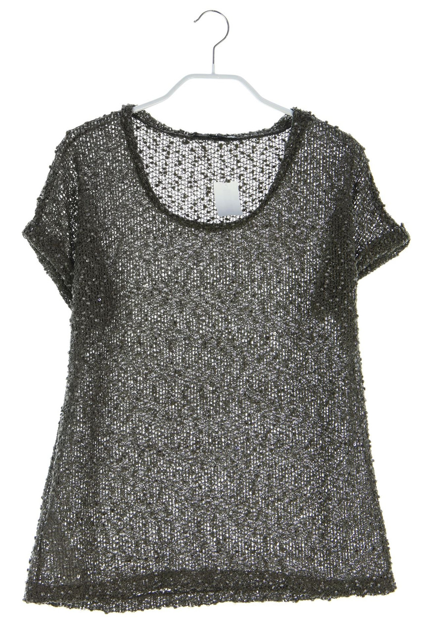 MANGO - Strick-Shirt mit Pailletten - S