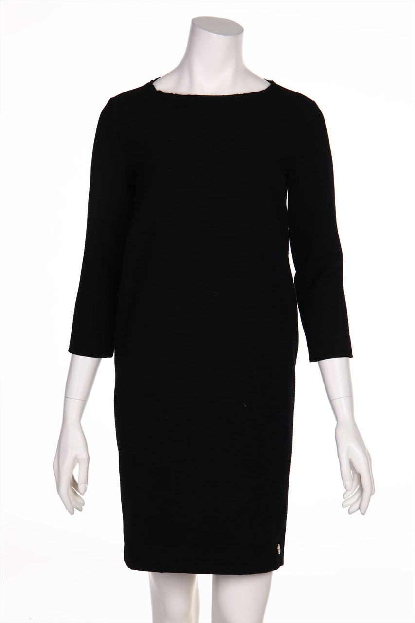 AJ ARMANI JEANS - Shift-Kleid mit 3/4-Ärmel mit Logo-Plakette - D 38