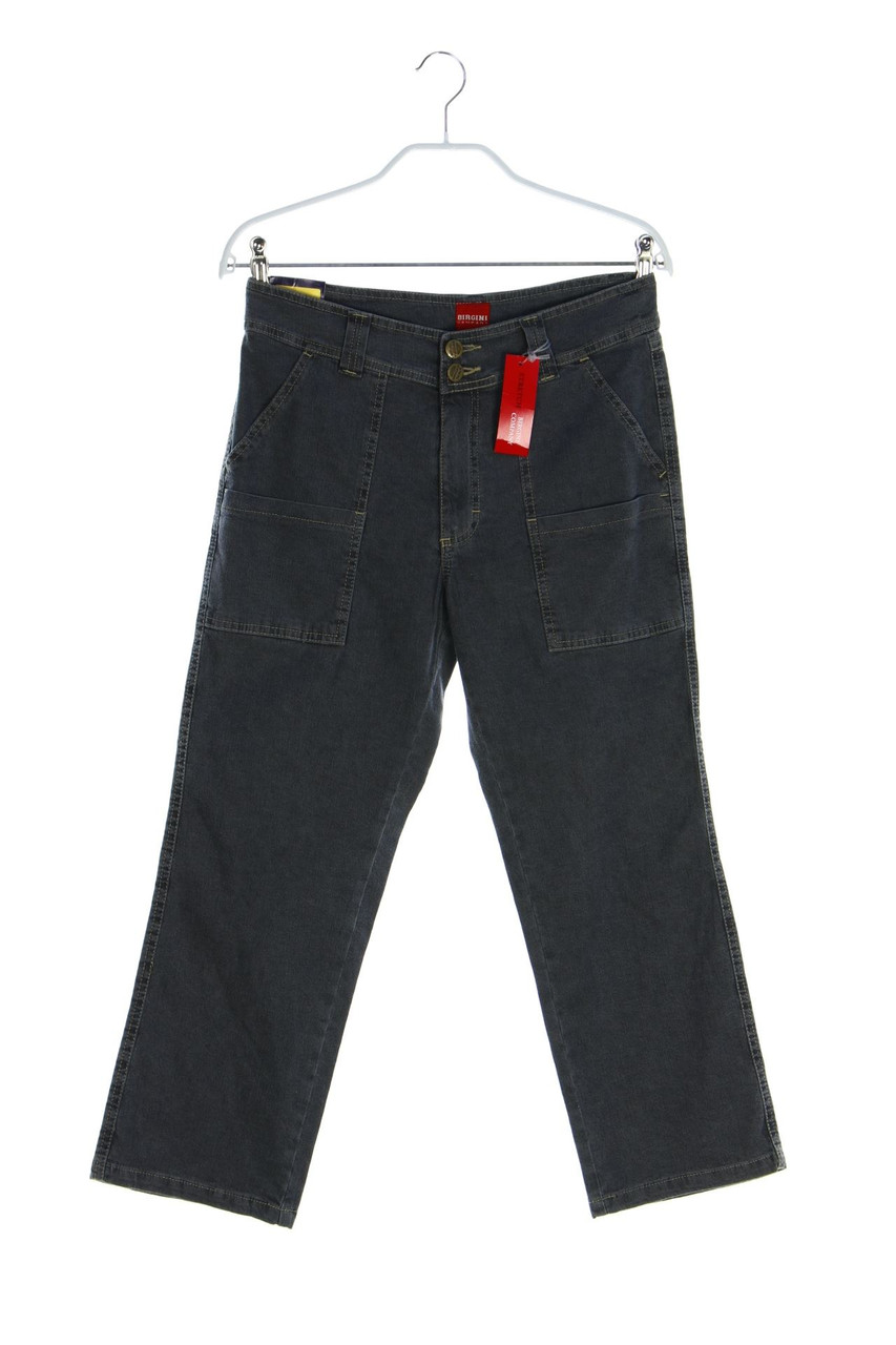 BIRGINI COMPANY - Cropped Jeans mit aufgesetzten Taschen - W28