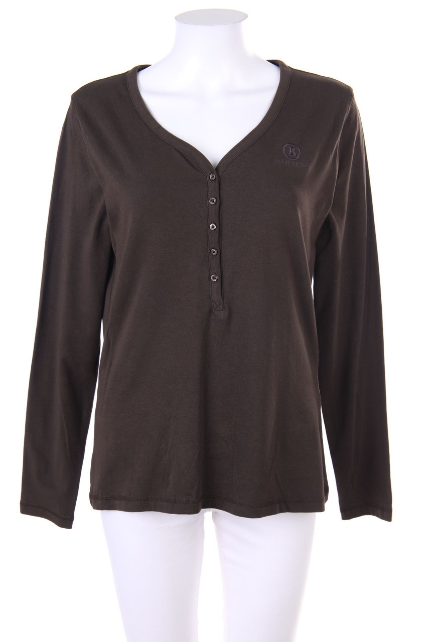 BOGNER JEANS - Longsleeve-Shirt mit Logo-Stickerei - D 38