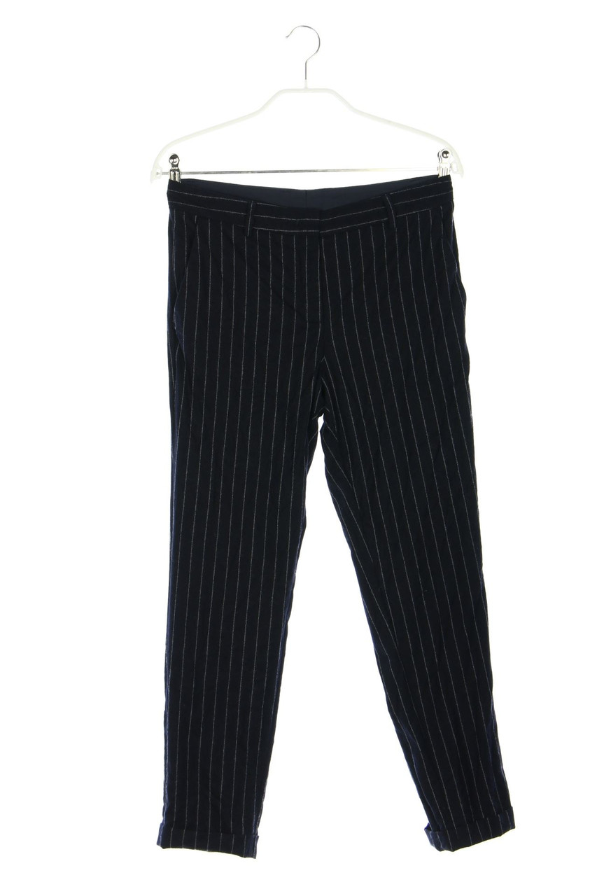 QL2  QUELLEDUE - Hose aus Schurwolle mit Streifen - D 34