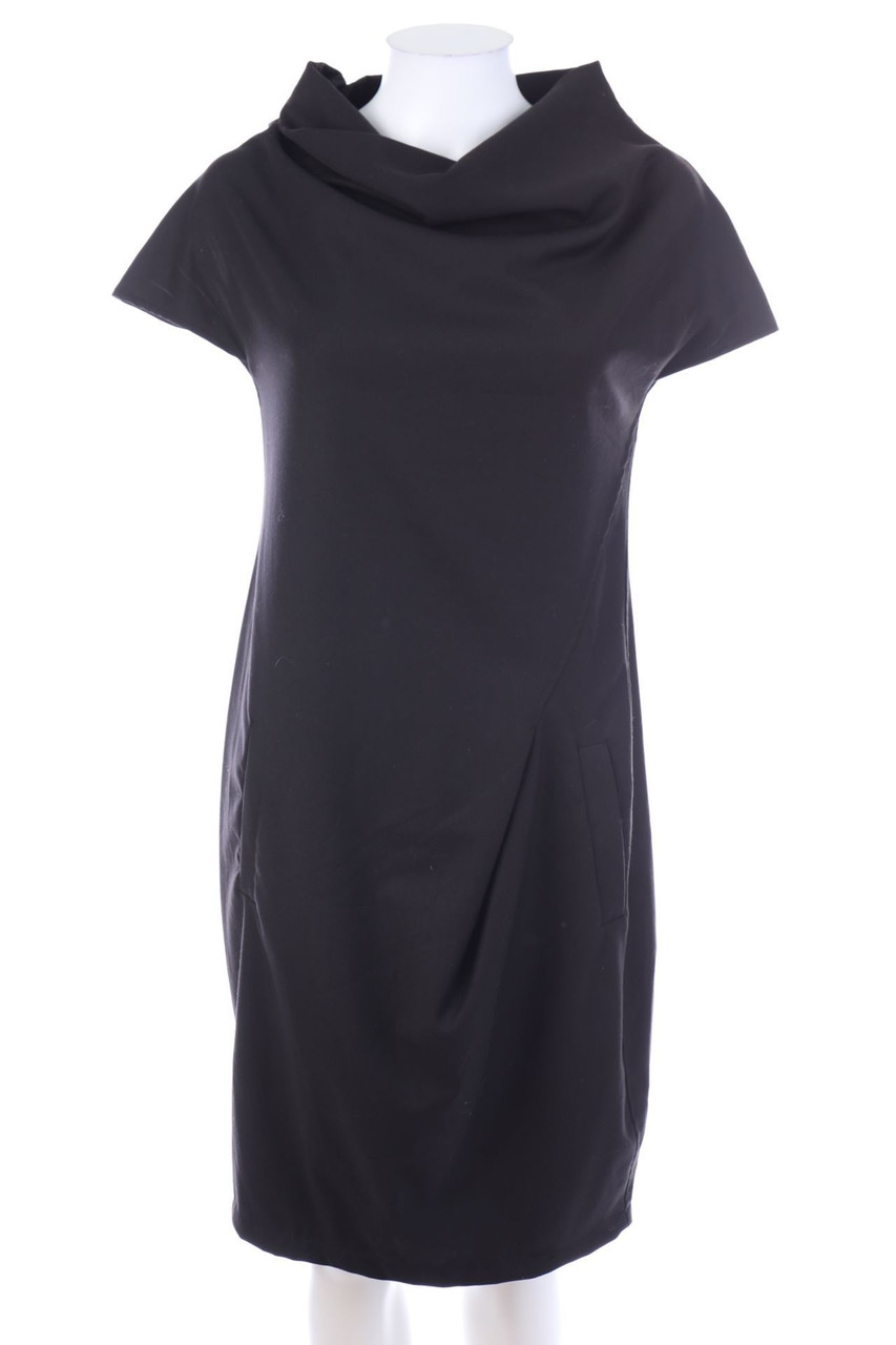 MANILA GRACE - Kleid mit Wasserfall-Ausschnitt - D 40