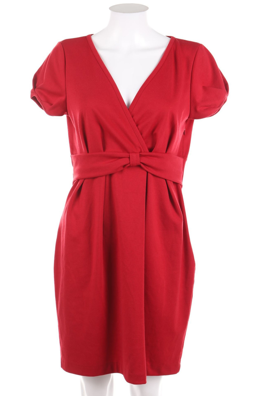 VERO MODA - Kleid aus Viskose-Mix mit tiefem Ausschnitt - D 40