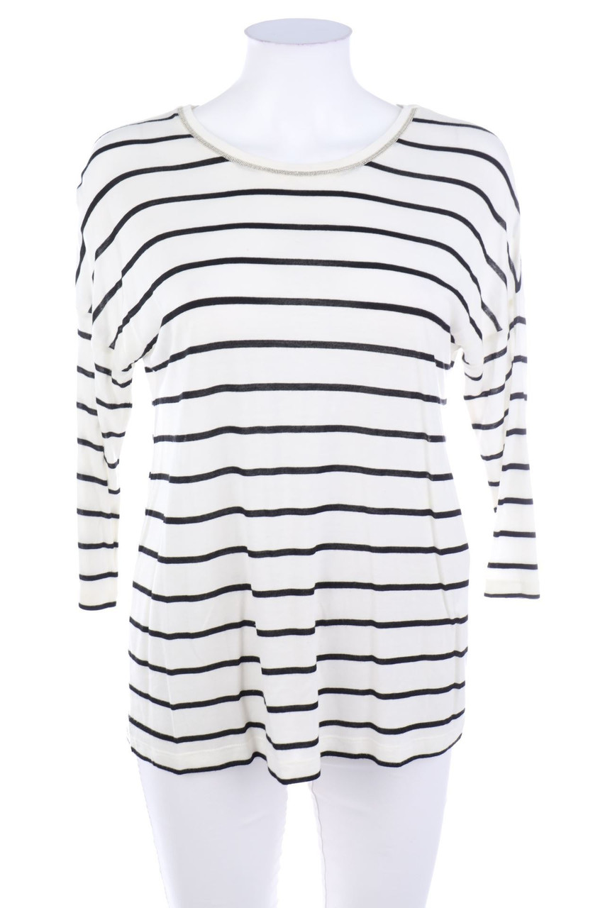 comma - 3/4-Arm-Shirt mit Streifen - D 34