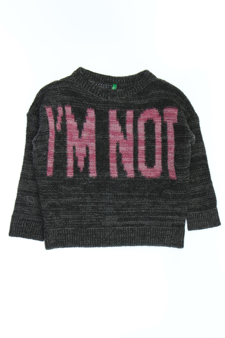 UNITED COLORS OF BENETTON - Pullover mit Statement-Print - 134