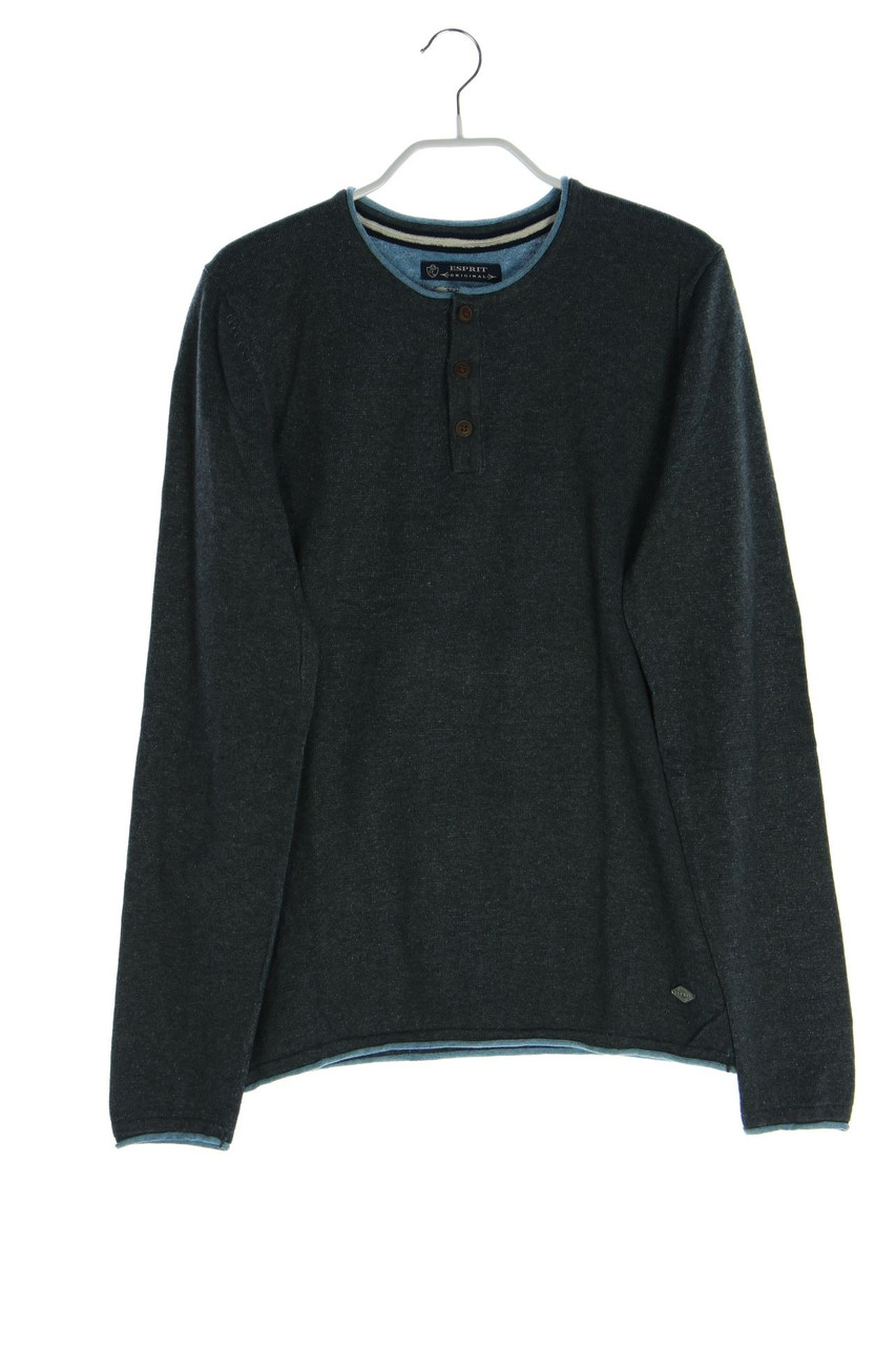 ESPRIT - Strick-Pullover mit Logo-Patch - S
