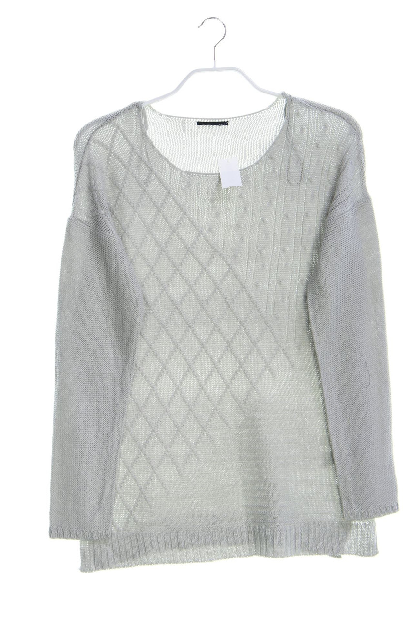 Ohne Label - Strick-Pullover mit Zopf-Muster - D 38