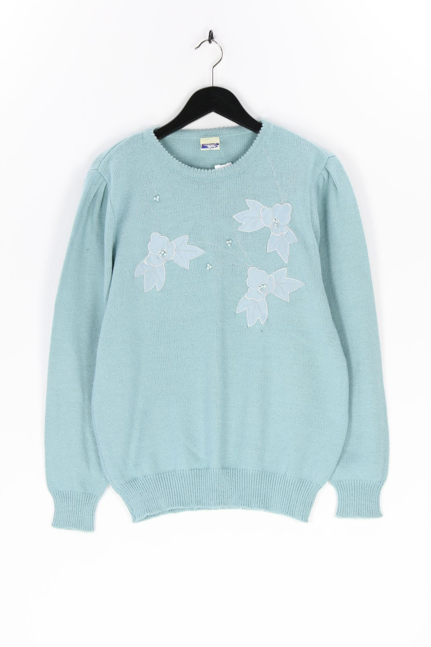 Yessica by C&A - Vintage-Strick-Pullover mit Stickereien - M