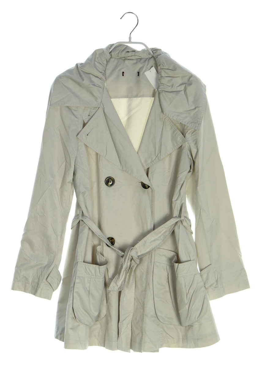 Ohne Label - Jacke im Trenchcoat-Stil mit Gürtel - D 36