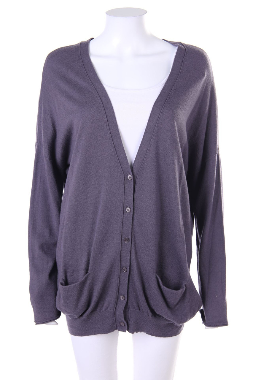 MARC CAIN - Strick-Cardigan mit Logo-Knöpfen - XL