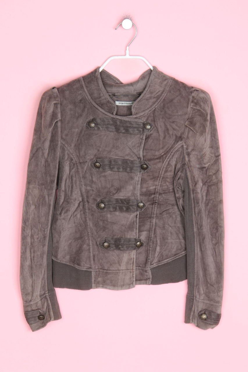 DRYKORN FOR BEAUTIFUL PEOPLE - samt-jacke im military-stil mit falten