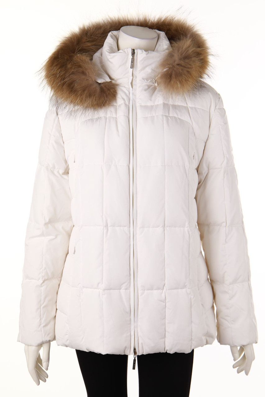 JAN MAYEN - Daunen-Jacke mit Echt-Pelz-Besatz - L