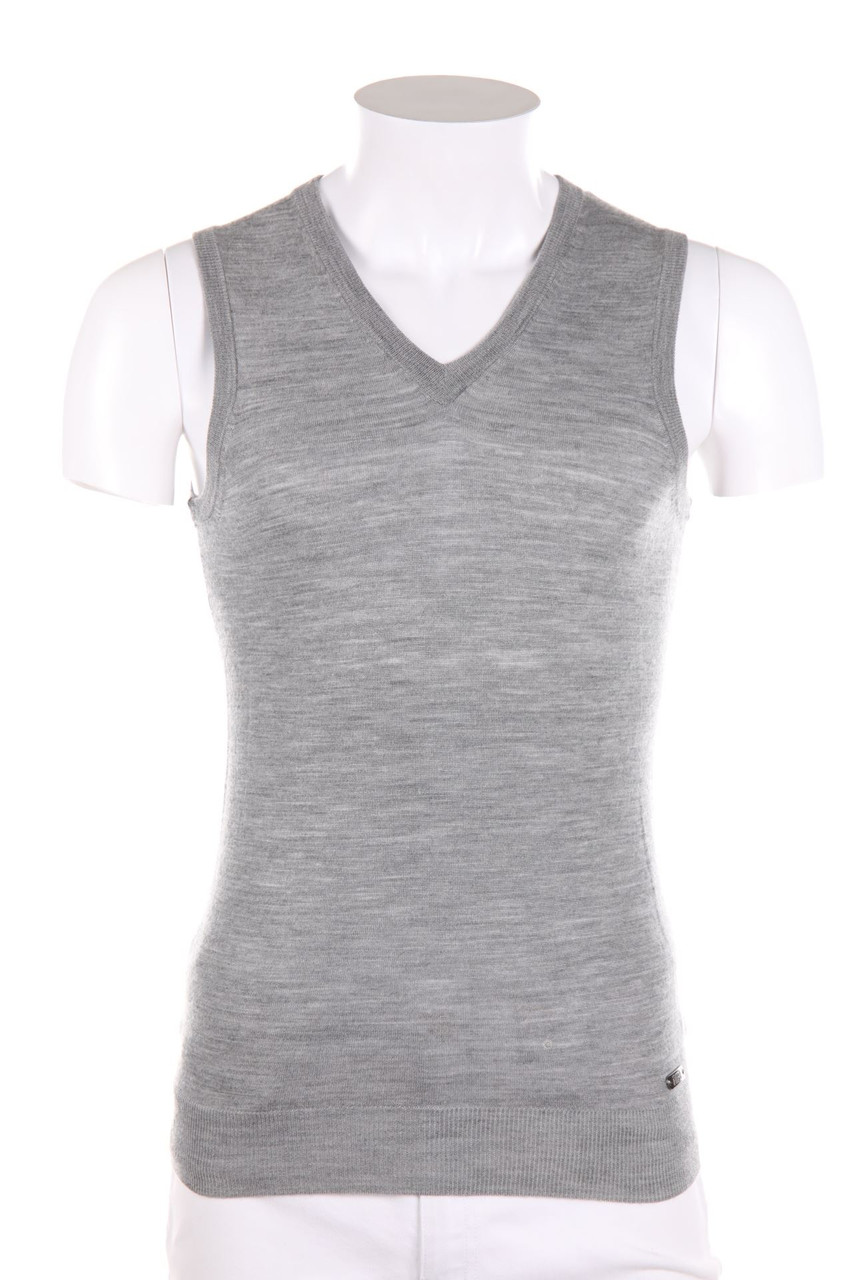 RIFLE - Strick-Top aus Wolle mit Logo-Plakette - S