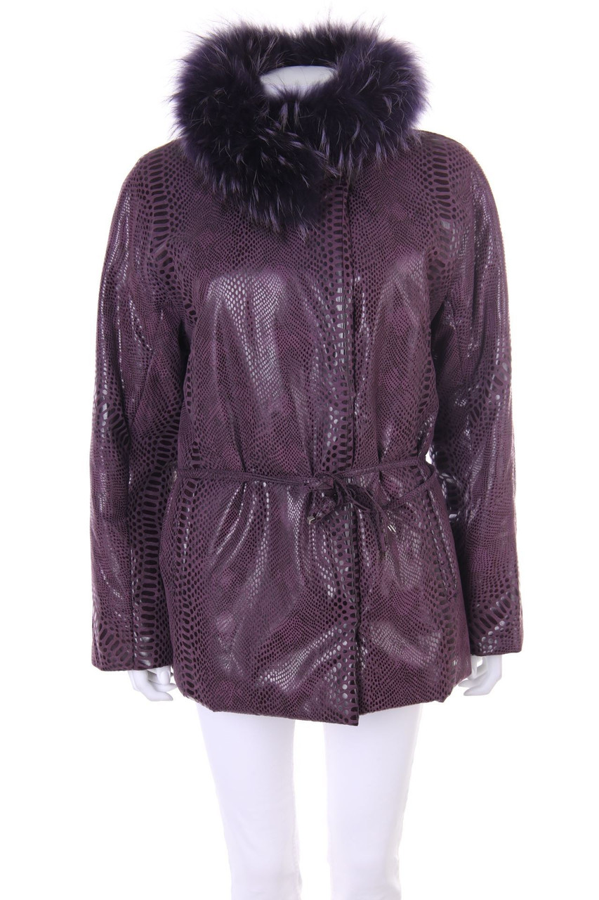 M MADELEINE - Jacke mit Echt-Pelz-Besatz - D 40