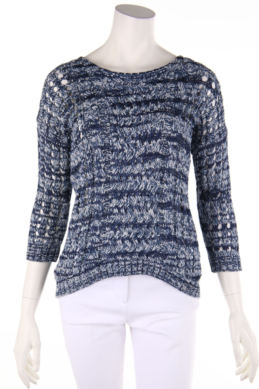 sandro - Grobstrick-Strick-Pullover mit 3/4-Ärmel - D 34