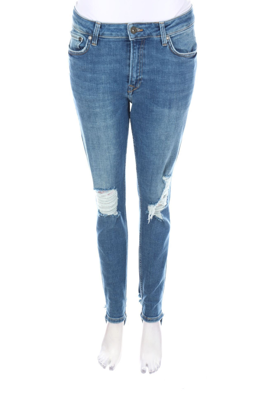 TOPMAN - Destroyed Skinny-Jeans mit Stretch - W32