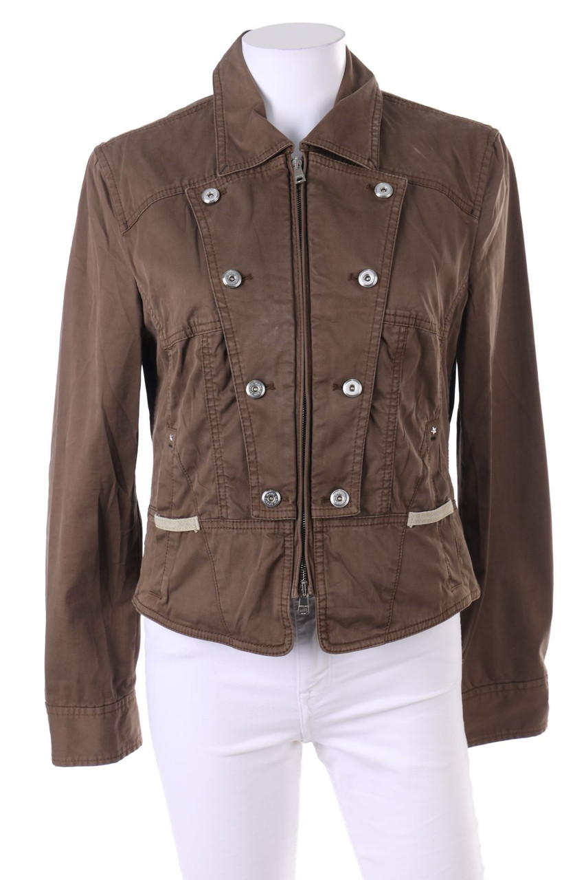MARC CAIN - Jacke aus Baumwolle mit Patches - D 38