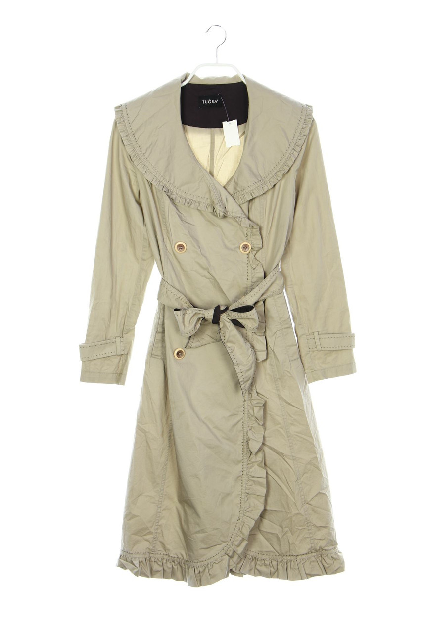 TUGBA - Mantel mit Rüschen - S