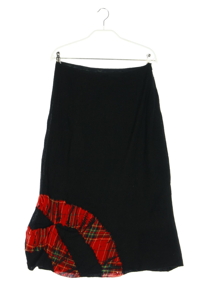 EVELIN BRANDT BERLIN - Maxi-Rock aus Schurwolle mit Karo-Muster - D 38