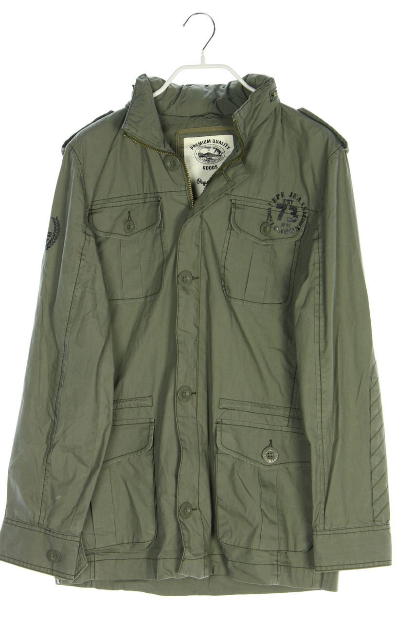 Pepe Jeans London - Jacke im Military-Stil mit Kapuze - M